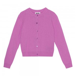 Molo Gloria Sweatshirts Cardigans Meisje Purple Pink | NL0000301