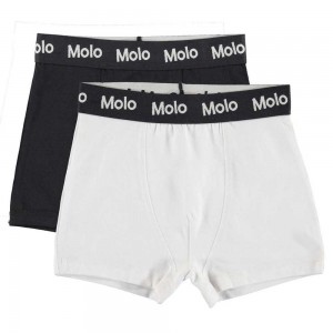 Molo Justin 2-pack Underwear Nightwear Jongen Black White | NL0000890