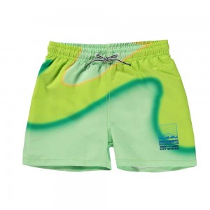 Molo Niko Zwemshorts Lime Wave | NL0001173