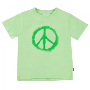 Molo Rame T Shirts Tops Jongen Water Peace | NL0000867