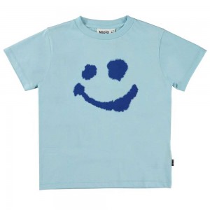 Molo Rame T Shirts Tops Jongen Water Smile | NL0000634