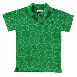 Molo Randel T Shirts Tops Jongen Bright Green | NL0000635