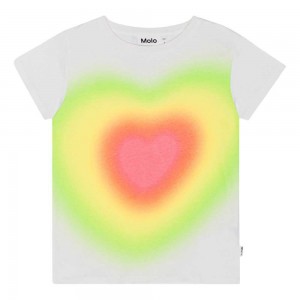 Molo Ranva T Shirts Tops Meisje Gradient Heart | NL0000505