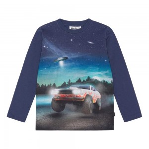 Molo Reif T Shirts Tops Jongen Car And UFO | NL0000847