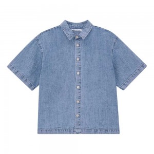 Molo Richie Overhemd Jongen Bleach Denim | NL0000683