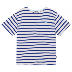 Molo Rilee T Shirts Tops Meisje Reef Stripe | NL0000491