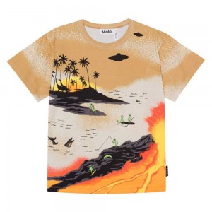 Molo Riley T Shirts Tops Jongen Alien Tourists | NL0000806