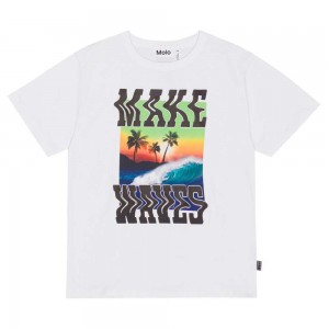 Molo Riley T Shirts Tops Jongen Make Waves | NL0000772