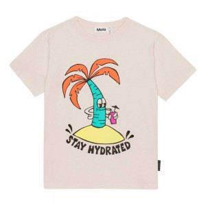 Molo Riley T Shirts Tops Jongen Thirsty Palmtree | NL0000775