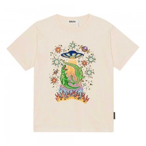 Molo Riley T Shirts Tops Jongen UFO And Dinos | NL0000835