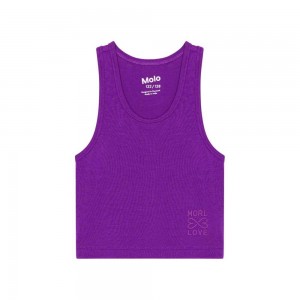 Molo Rippi T Shirts Tops Meisje Purple Dusk | NL0000520