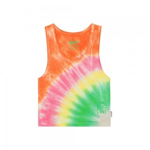 Molo Rippi T Shirts Tops Meisje Tie Dye Joy | NL0000503