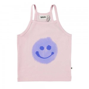 Molo Ronja T Shirts Tops Meisje Lilac Smile | NL0000594