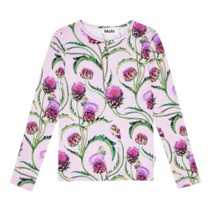 Molo Rose T Shirts Tops Meisje Artichoke Glow | NL0000540