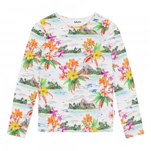 Molo Rose T Shirts Tops Meisje Tropical Islands | NL0000517