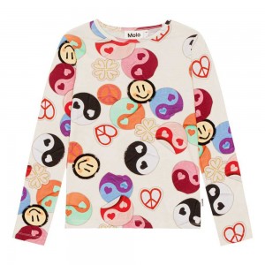 Molo Rose T Shirts Tops Meisje Yin Yang | NL0000558