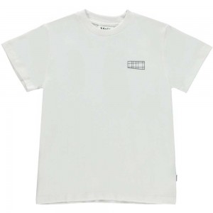 Molo Roxo T Shirts Tops Jongen White | NL0000872