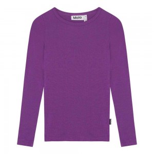 Molo Ruana T Shirts Tops Meisje Purple Dusk | NL0000589