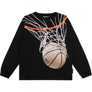 Molo Rube T Shirts Tops Jongen Basket Net Dark | NL0000800