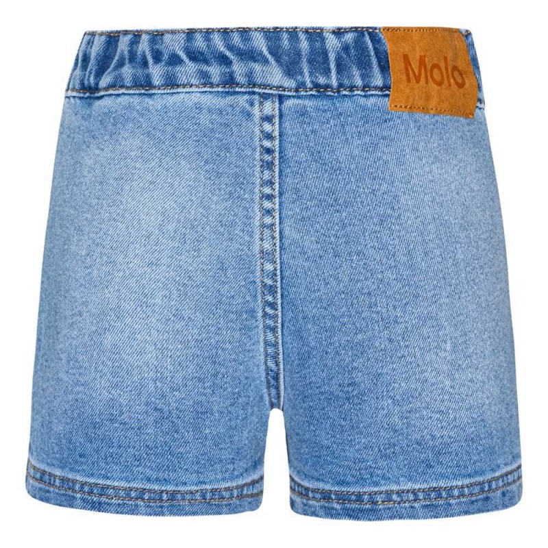 Molo Amanda Korte Broeken Meisje Light Blue Denim | NL0000394