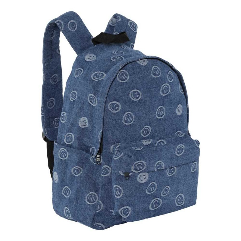 Molo Backpack Denim Bags Blue Happiness | NL0000898