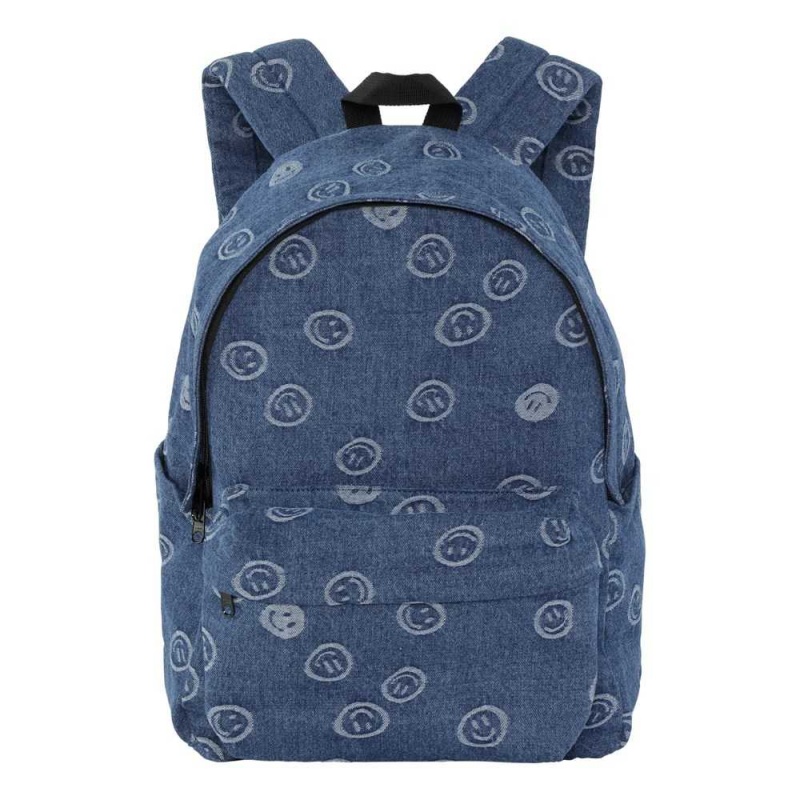 Molo Backpack Denim Bags Blue Happiness | NL0000898