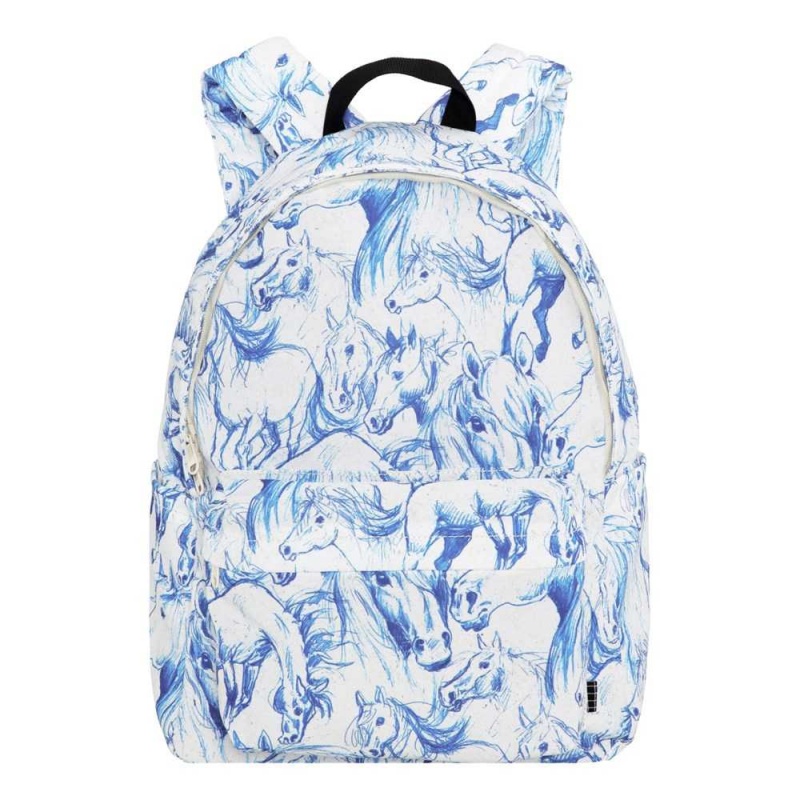 Molo Backpack Mio Bags Blue Horses | NL0000904