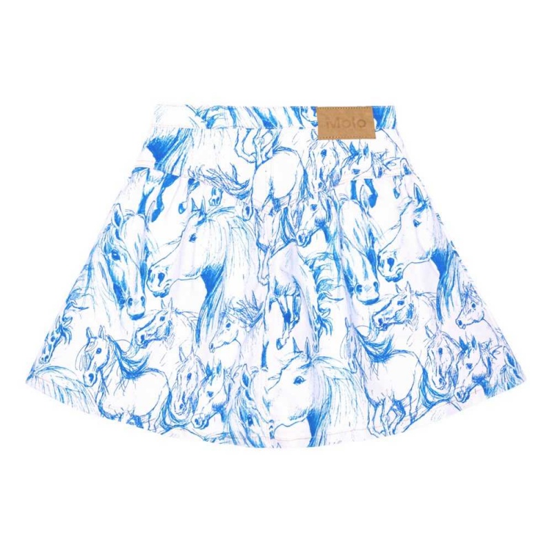 Molo Betsy Rokken Meisje Blue Horses | NL0000456