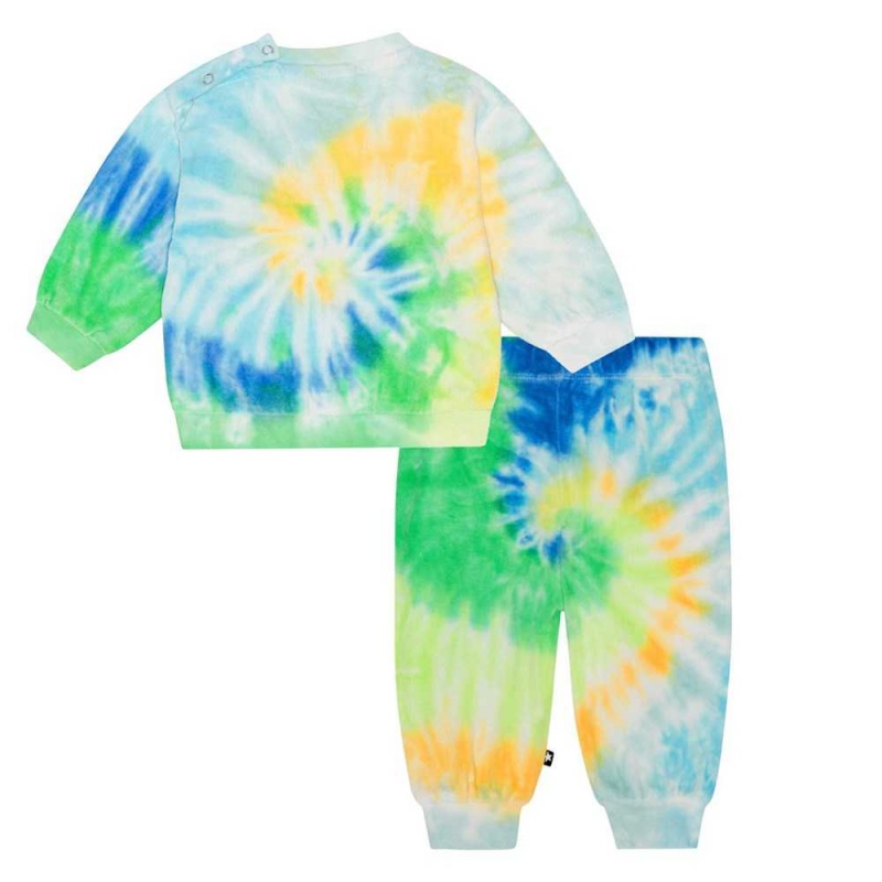 Molo Dear Set Sweatshirts Cardigans Jongen Tie Dye Melody | NL0001397