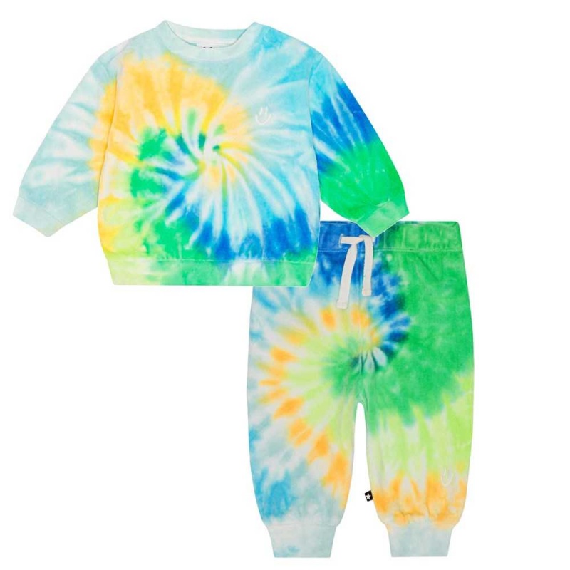 Molo Dear Set Sweatshirts Cardigans Jongen Tie Dye Melody | NL0001397