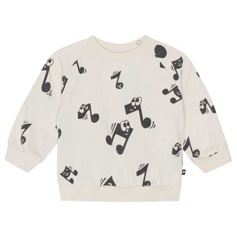 Molo Disc Sweatshirts Cardigans Meisje Happy Notes | NL0001404