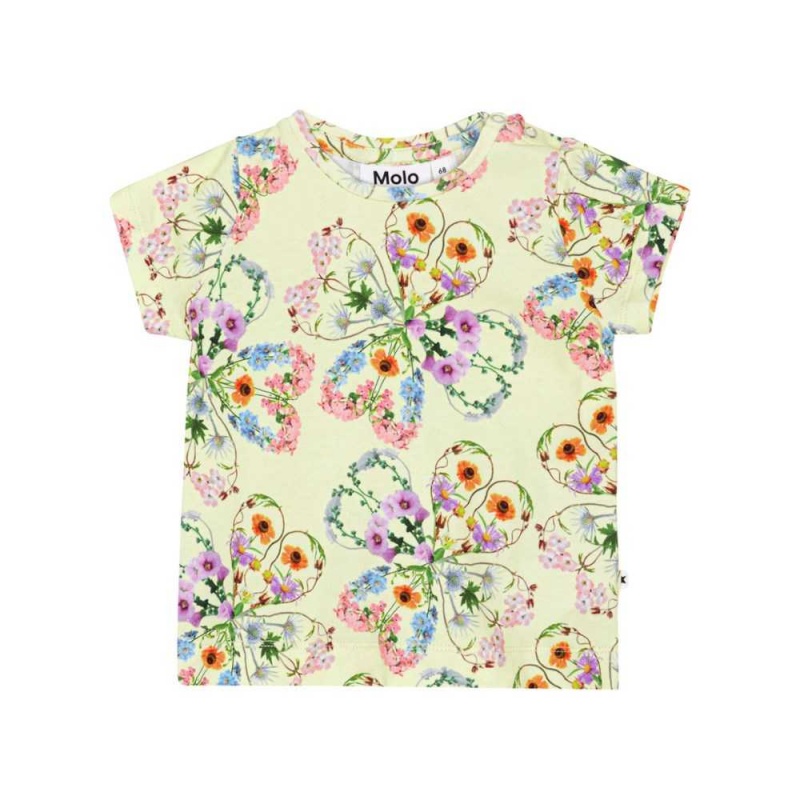 Molo Elly T Shirts Tops Meisje Flower Love | NL0001428