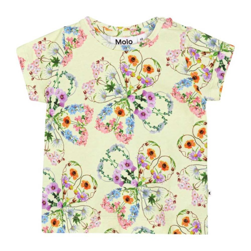 Molo Elly T Shirts Tops Meisje Flower Love | NL0001428