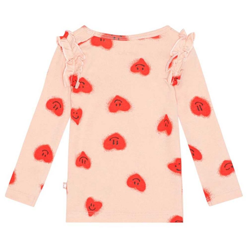 Molo Emma T Shirts Tops Meisje Red Hearts_ Jersey | NL0001449