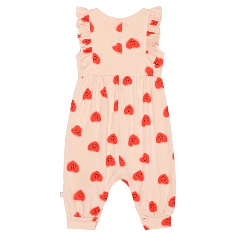 Molo Fallon Bodies Babysuits Meisje Red Hearts_ Jersey | NL0001283