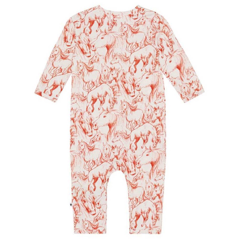 Molo Fenez Bodies Babysuits Meisje Red Horses | NL0001278