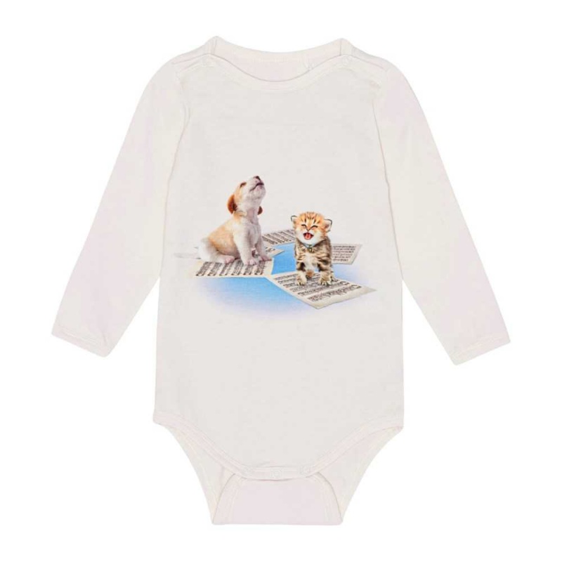 Molo Foss Bodies Babysuits Jongen Love Music Body | NL0001243