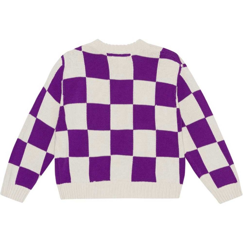 Molo Gertina Sweatshirts Cardigans Meisje Purple Shell Check | NL0000314