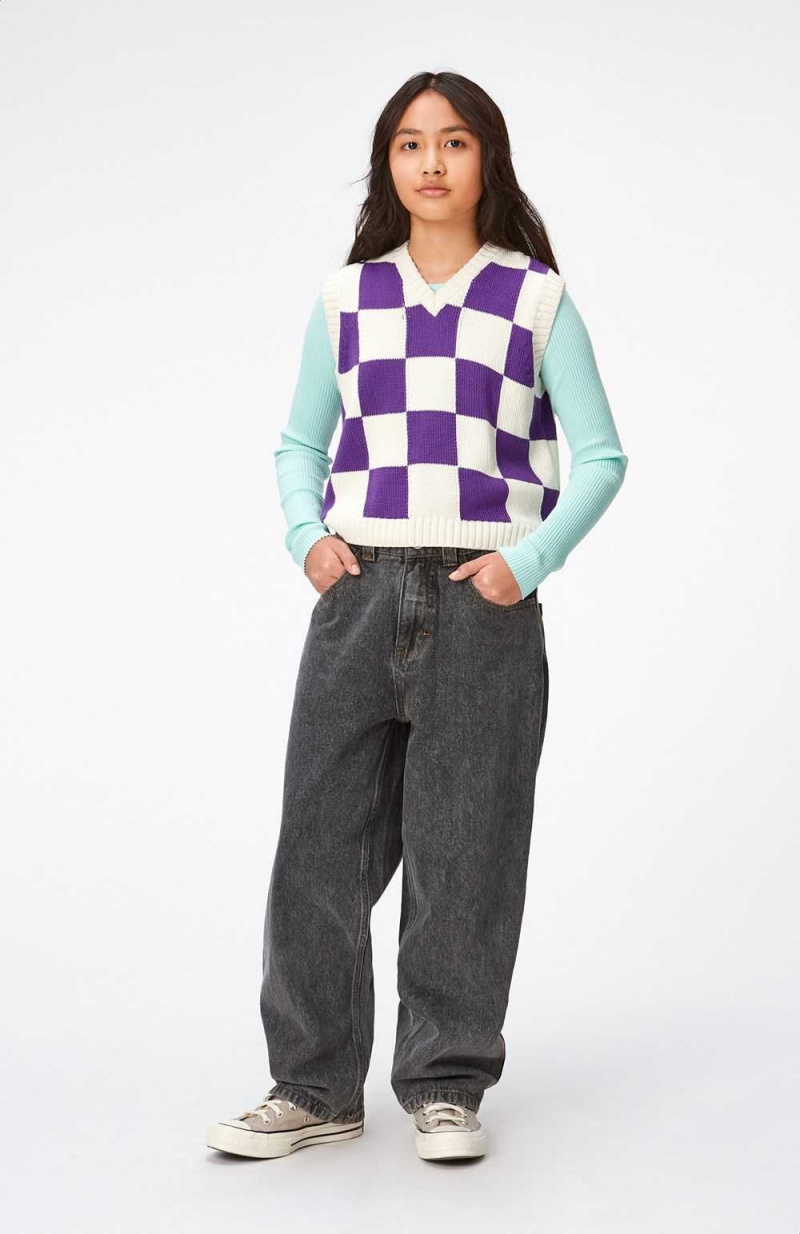 Molo Gitta Sweatshirts Cardigans Meisje Purple Shell Check | NL0000311