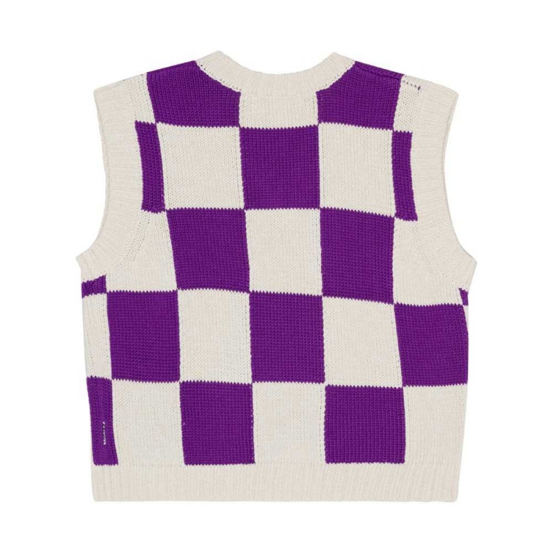 Molo Gitta Sweatshirts Cardigans Meisje Purple Shell Check | NL0000311