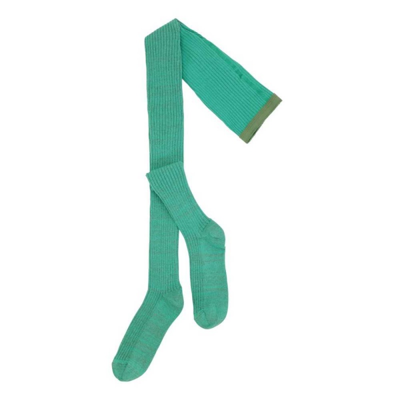 Molo Glitter Rib tights Tights Socks Chalk Green | NL0000975