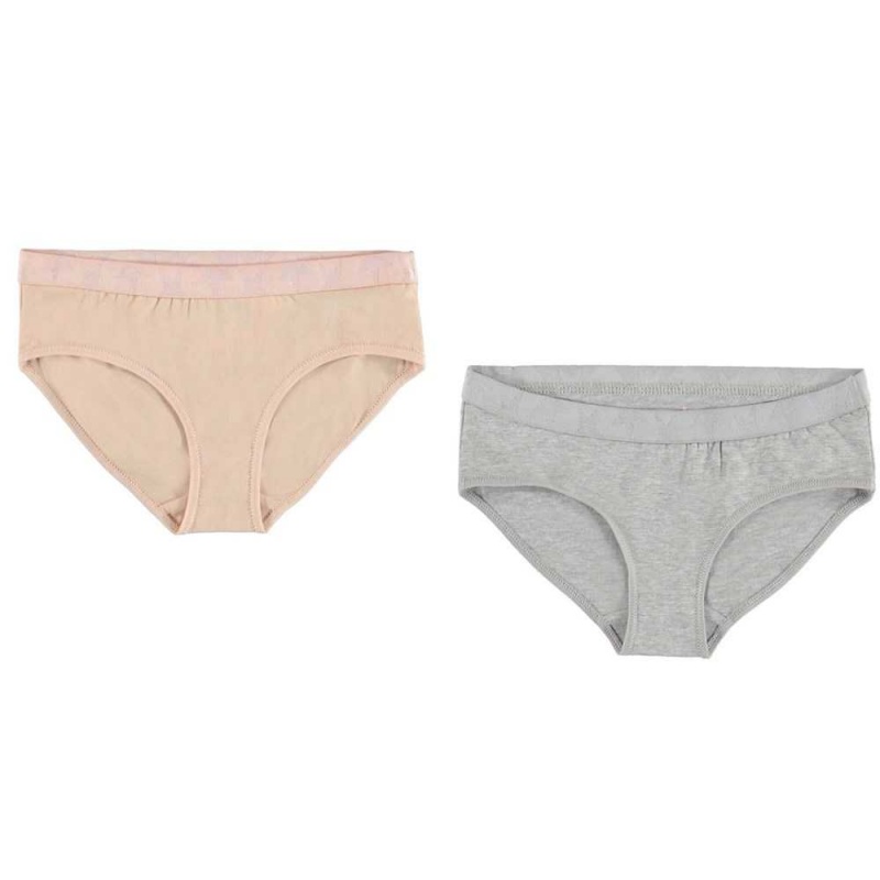 Molo Jana 2-Pack Underwear Nightwear Meisje Cameo Grey Mel_ | NL0000625