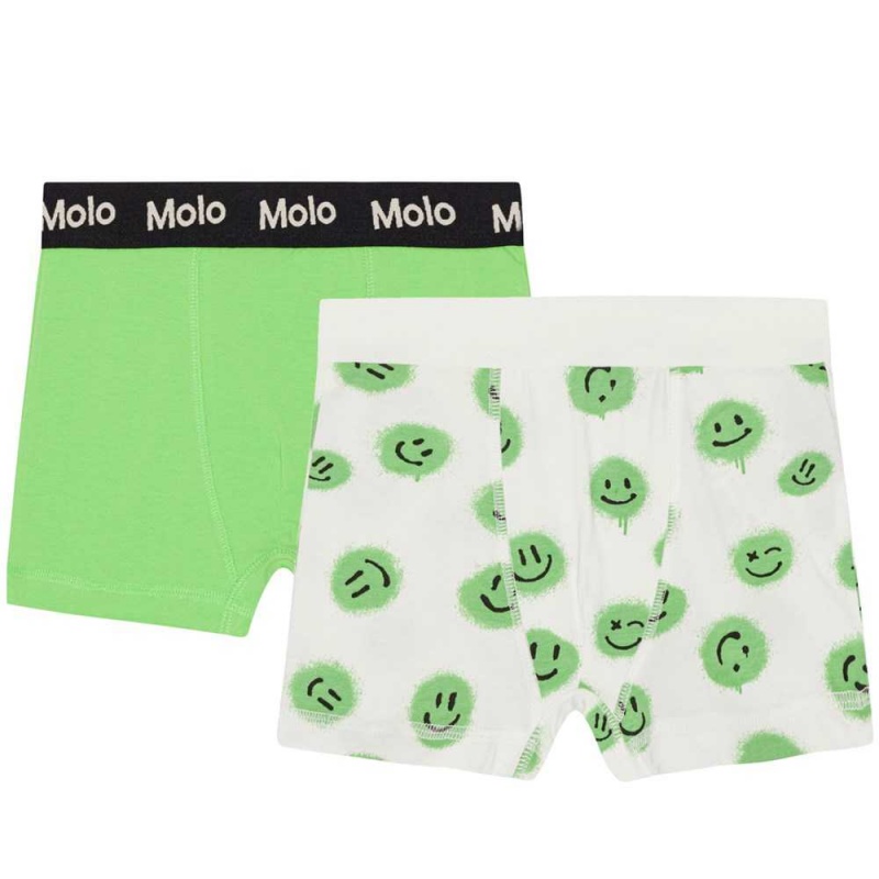 Molo Justin 2-pack Underwear Nightwear Jongen Grass Smiles | NL0000875