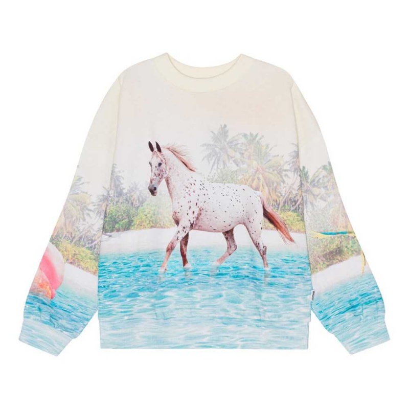 Molo Maxi Sweatshirts Cardigans Meisje Island Horse | NL0000469