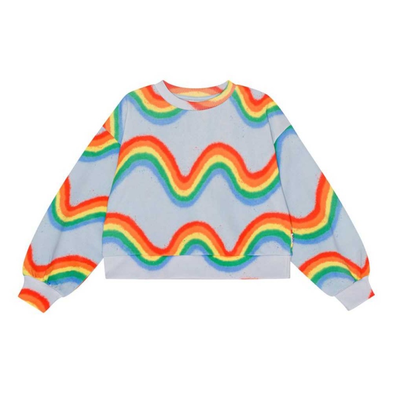 Molo Miki Sweatshirts Cardigans Meisje Rainbow Waves | NL0000476