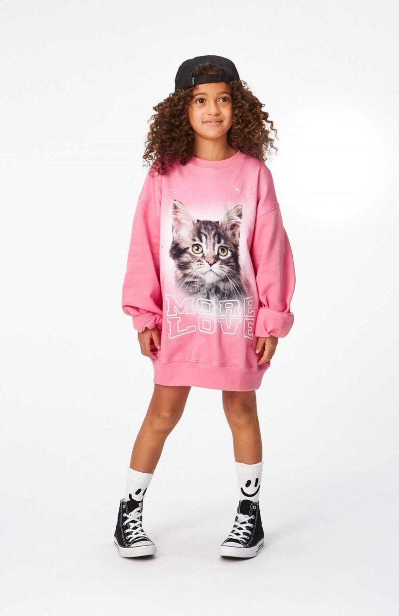 Molo Monti Sweatshirts Cardigans Meisje More Love Cat | NL0000479