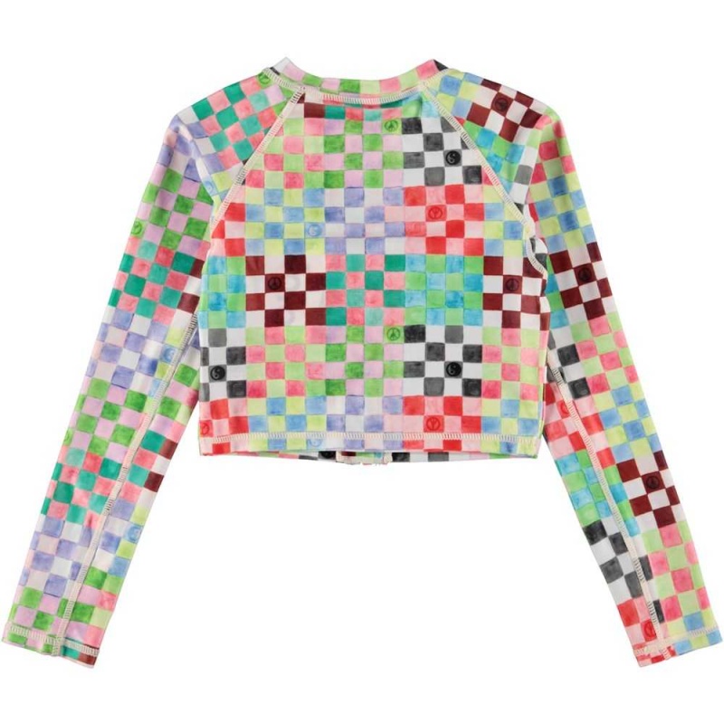 Molo Nellie Uv Zwemshirt Check Petit | NL0001081