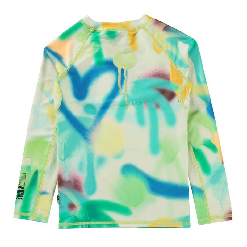 Molo Neptune LS Uv Zwemshirt Palmtree Spray | NL0001072