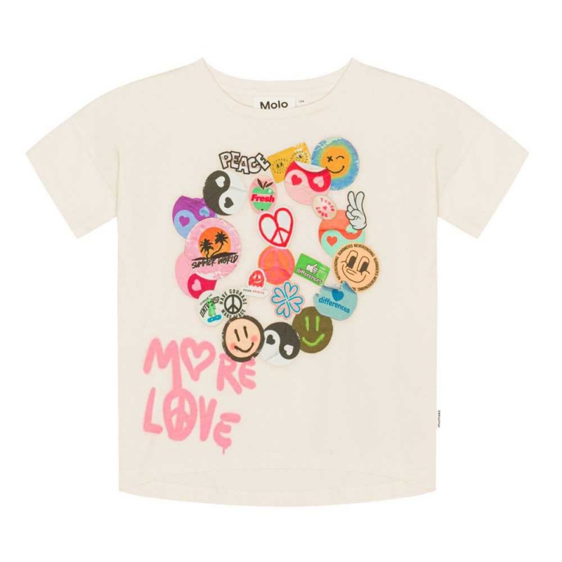 Molo Raeesa T Shirts Tops Meisje Stick With Love | NL0000562