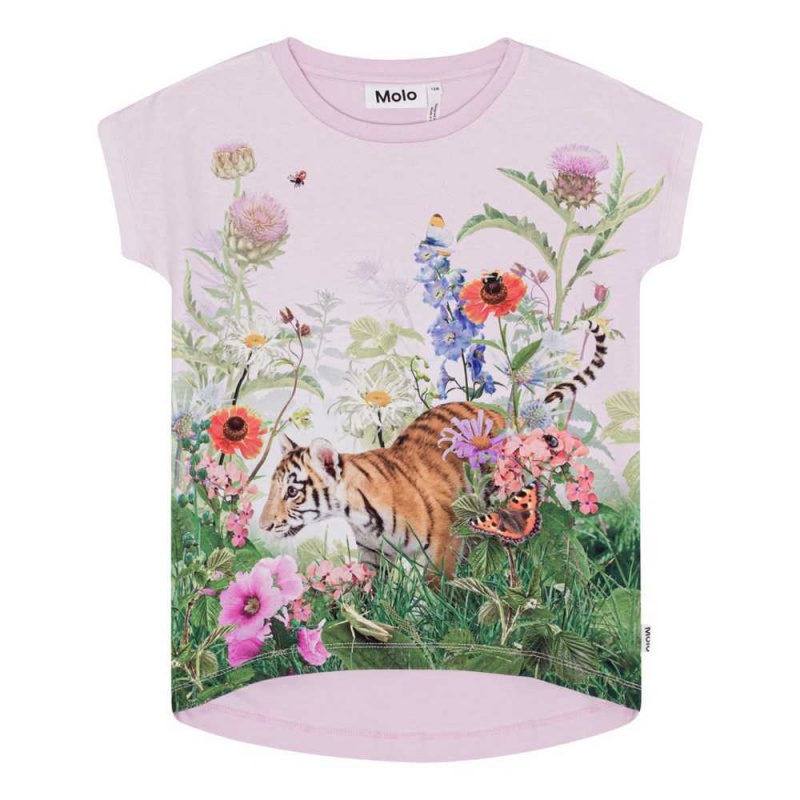 Molo Ragnhilde T Shirts Tops Meisje Garden Explore | NL0000537